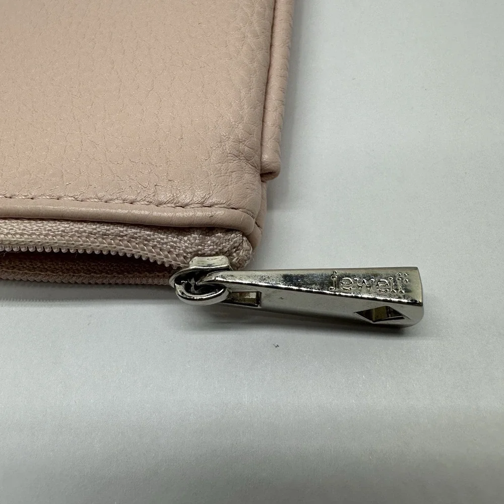 JEWELL By Thirty One Pink Pebbled Pouch‎ Wristlet Accessory Bag (No Strap)